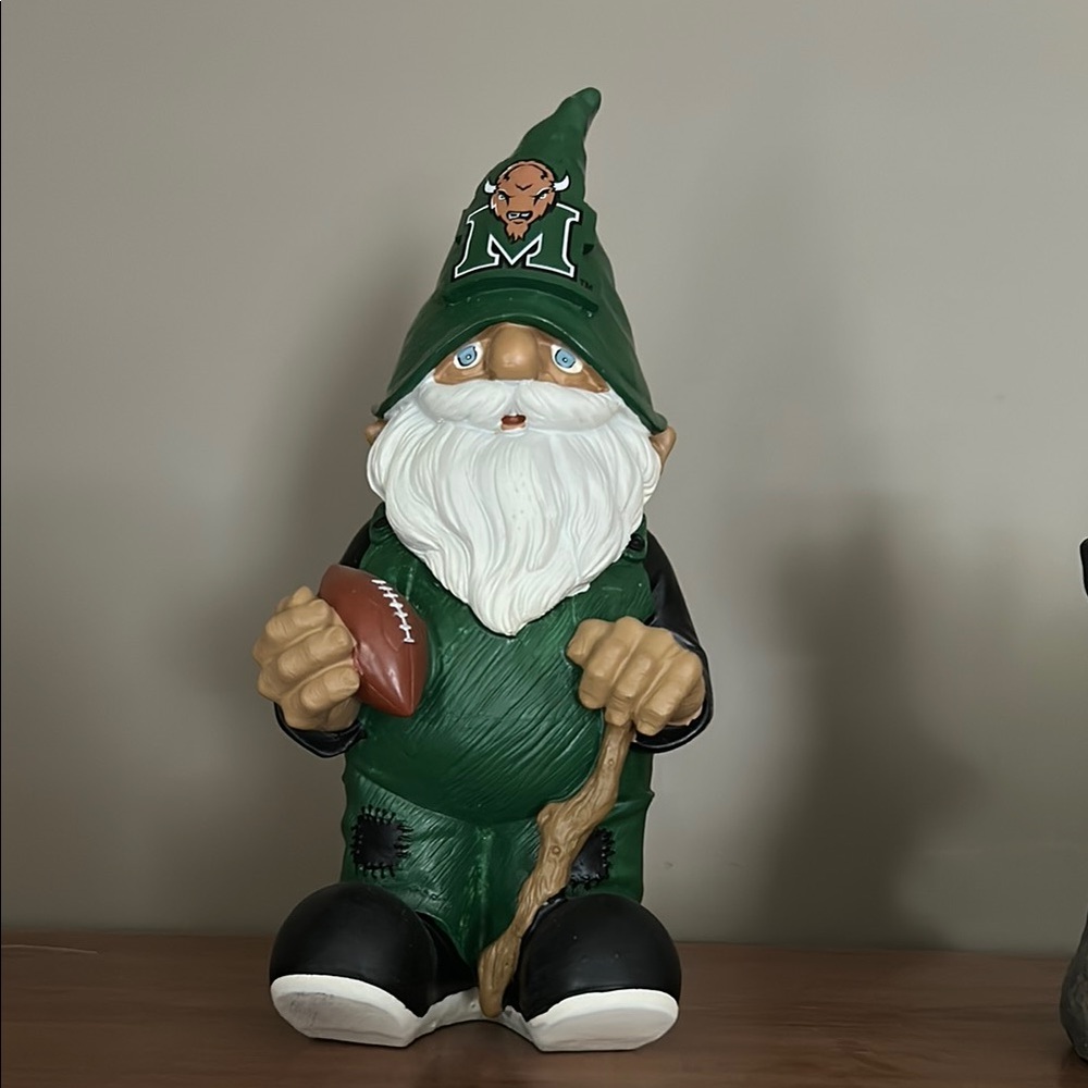 Marshall Thundering Herd Football Gnome Figurine